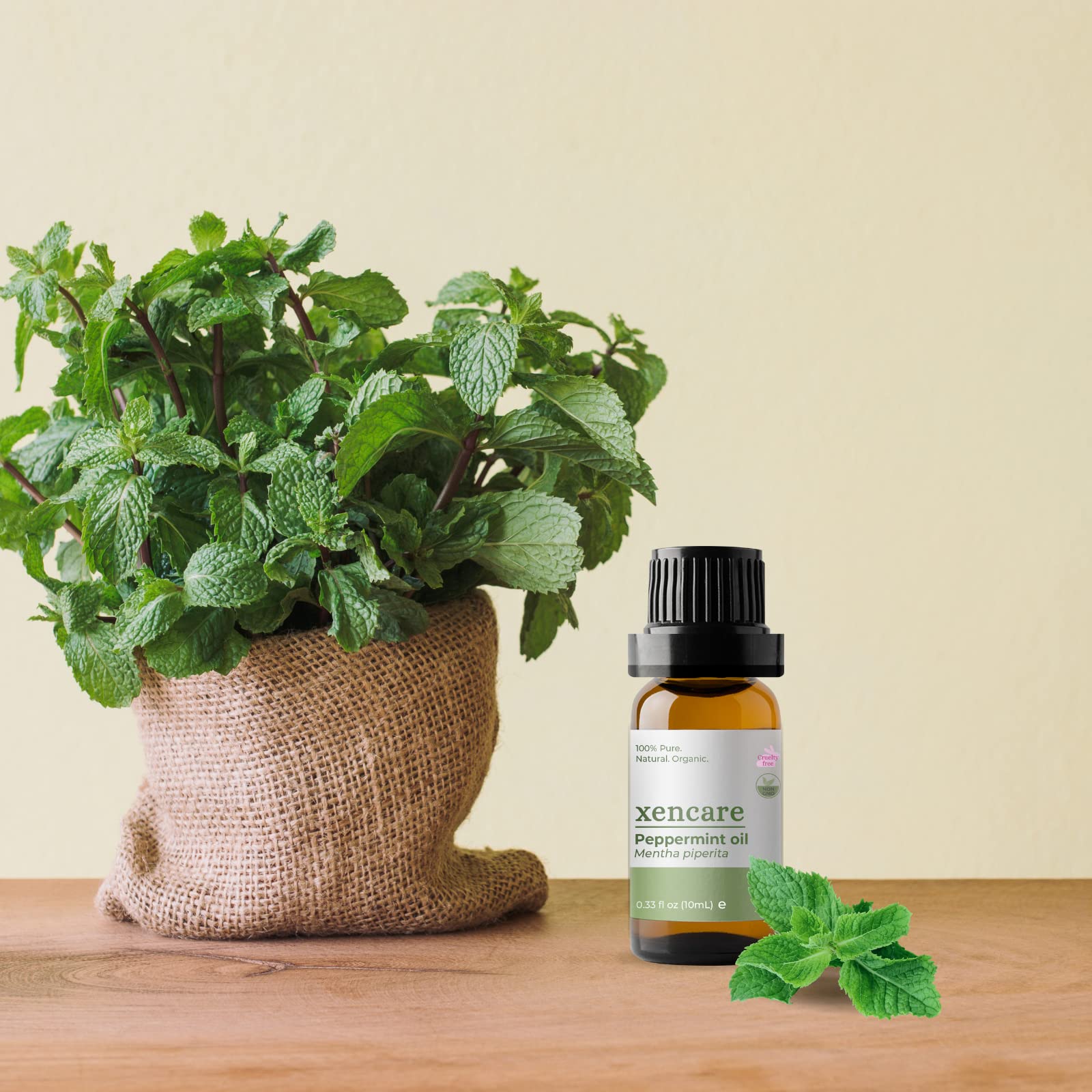 xencare Peppermint USDA Organic Food Grade Essential Oil | 100% Pure Natural Undiluted